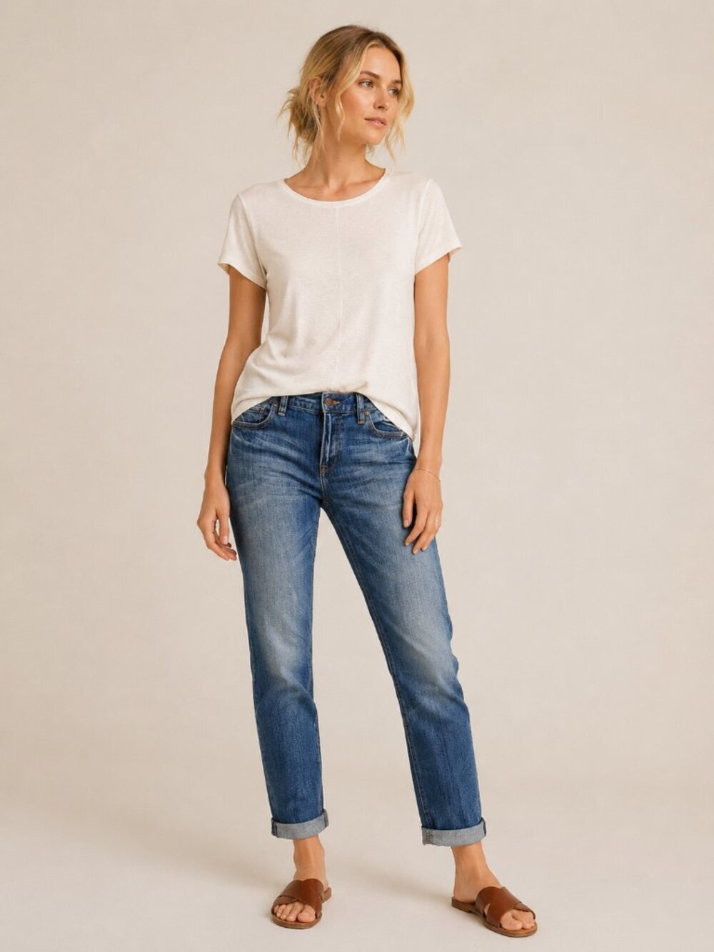 J. Crew Stretch Matchstick Slim Straight Jean Mid Wash 29 #A3112